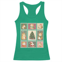 Tis The Season To Be Wheeky Racerback Tank Top Christmas Guinea Pig Gift - Wonder Print Shop