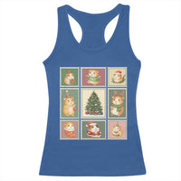 Tis The Season To Be Wheeky Racerback Tank Top Christmas Guinea Pig Gift - Wonder Print Shop