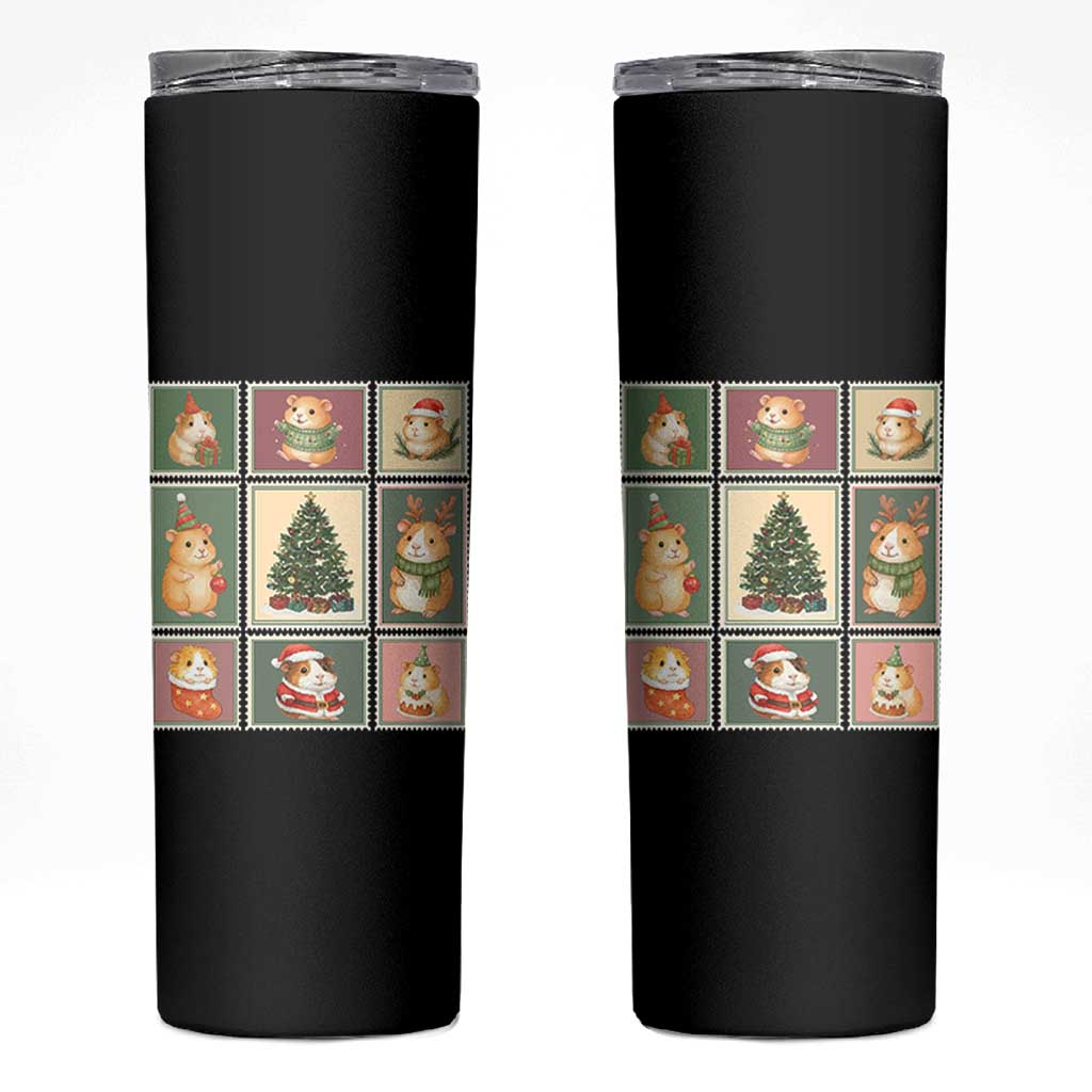 Tis The Season To Be Wheeky Skinny Tumbler Christmas Guinea Pig Gift - Wonder Print Shop