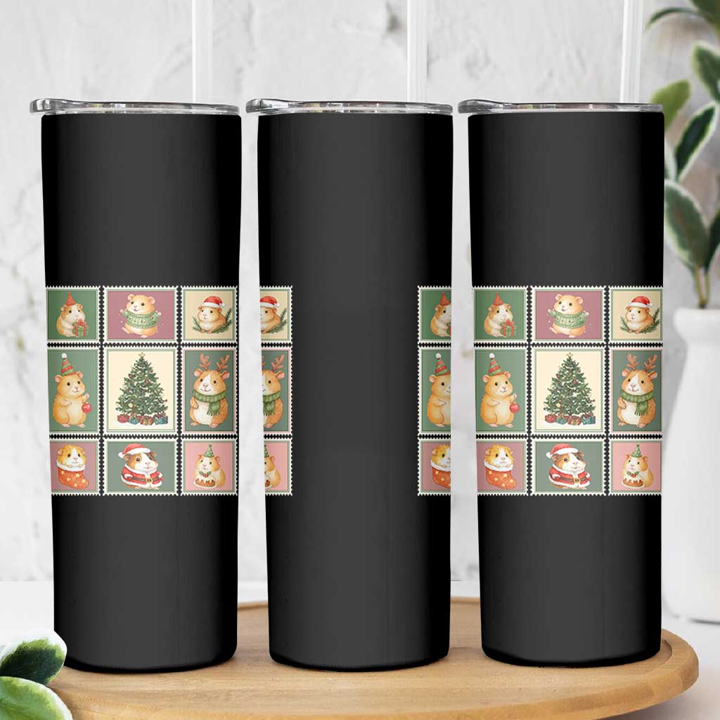 Tis The Season To Be Wheeky Skinny Tumbler Christmas Guinea Pig Gift - Wonder Print Shop