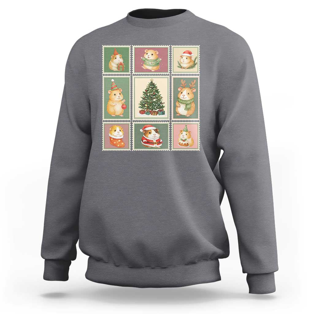 Tis The Season To Be Wheeky Sweatshirt Christmas Guinea Pig Gift - Wonder Print Shop