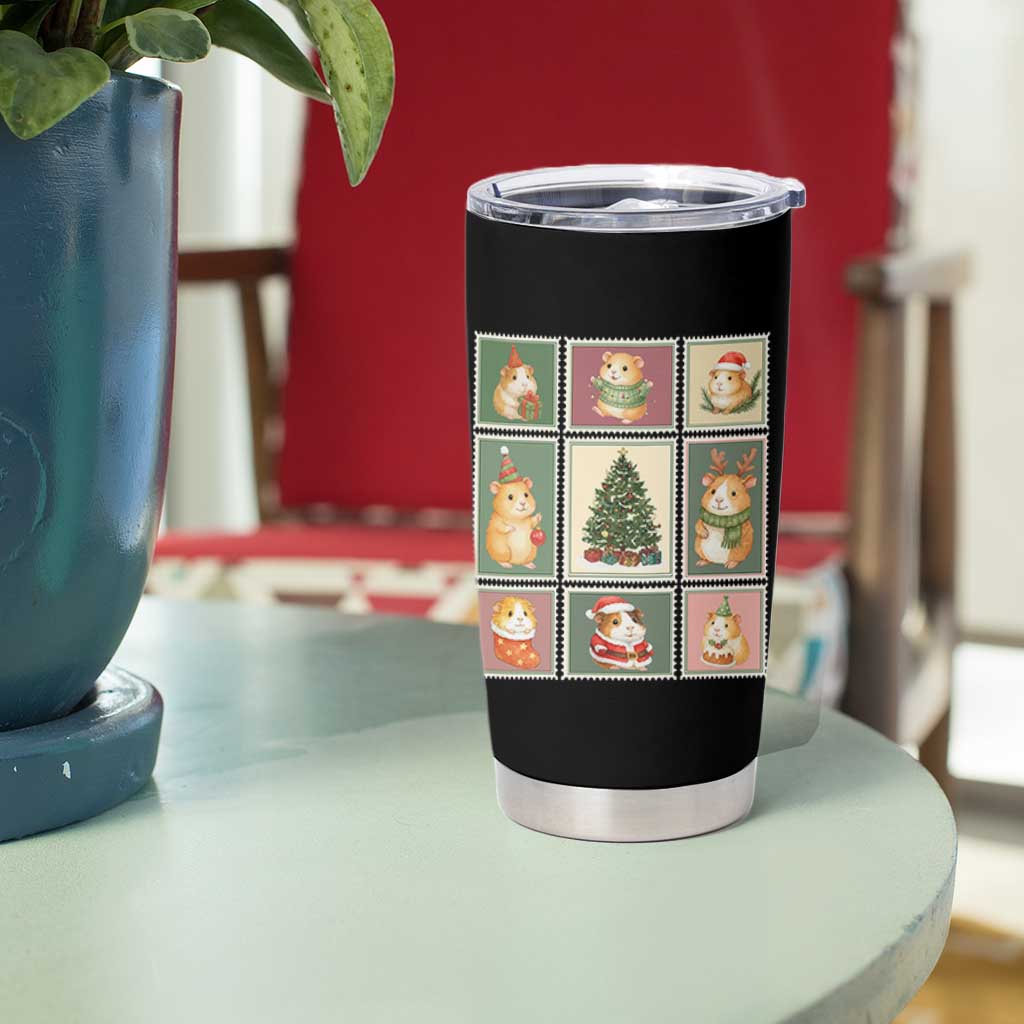 Tis The Season To Be Wheeky Tumbler Cup Christmas Guinea Pig Gift - Wonder Print Shop