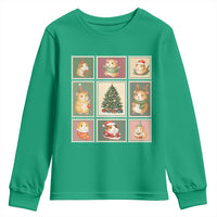 Tis The Season To Be Wheeky Youth Sweatshirt Christmas Guinea Pig Gift - Wonder Print Shop