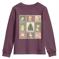 Tis The Season To Be Wheeky Youth Sweatshirt Christmas Guinea Pig Gift - Wonder Print Shop