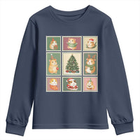 Tis The Season To Be Wheeky Youth Sweatshirt Christmas Guinea Pig Gift - Wonder Print Shop