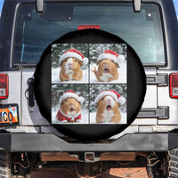 Funny Guinea Pig With Santa Hat Photobooth Spare Tire Cover Christmas Gift - Wonder Print Shop