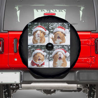 Funny Guinea Pig With Santa Hat Photobooth Spare Tire Cover Christmas Gift - Wonder Print Shop