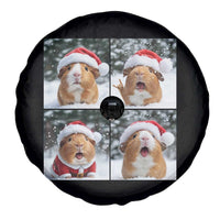 Funny Guinea Pig With Santa Hat Photobooth Spare Tire Cover Christmas Gift - Wonder Print Shop