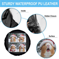 Funny Guinea Pig With Santa Hat Photobooth Spare Tire Cover Christmas Gift - Wonder Print Shop