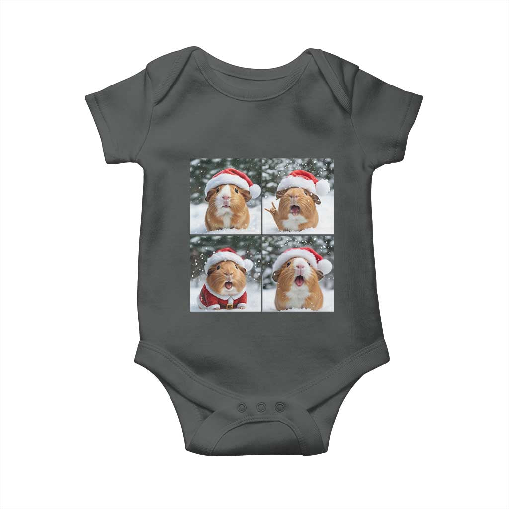 Funny Guinea Pig With Santa Hat Photobooth Baby Onesie Christmas Gift - Wonder Print Shop