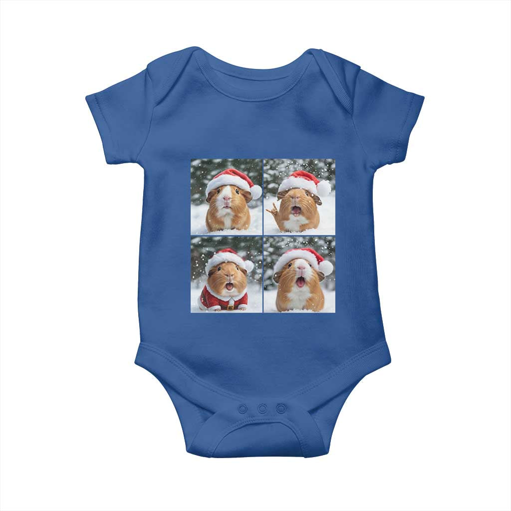 Funny Guinea Pig With Santa Hat Photobooth Baby Onesie Christmas Gift - Wonder Print Shop