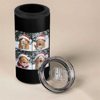Funny Guinea Pig With Santa Hat Photobooth 4 in 1 Can Cooler Tumbler Christmas Gift - Wonder Print Shop