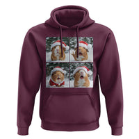 Funny Guinea Pig With Santa Hat Photobooth Hoodie Christmas Gift - Wonder Print Shop