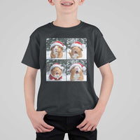 Funny Guinea Pig With Santa Hat Photobooth T Shirt For Kid Christmas Gift - Wonder Print Shop