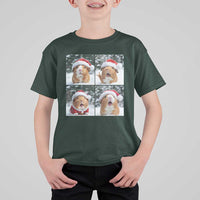 Funny Guinea Pig With Santa Hat Photobooth T Shirt For Kid Christmas Gift - Wonder Print Shop