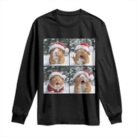 Funny Guinea Pig With Santa Hat Photobooth Long Sleeve Shirt Christmas Gift - Wonder Print Shop