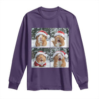 Funny Guinea Pig With Santa Hat Photobooth Long Sleeve Shirt Christmas Gift - Wonder Print Shop