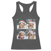 Funny Guinea Pig With Santa Hat Photobooth Racerback Tank Top Christmas Gift - Wonder Print Shop