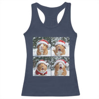 Funny Guinea Pig With Santa Hat Photobooth Racerback Tank Top Christmas Gift - Wonder Print Shop