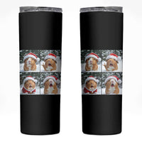 Funny Guinea Pig With Santa Hat Photobooth Skinny Tumbler Christmas Gift - Wonder Print Shop