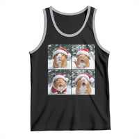 Funny Guinea Pig With Santa Hat Photobooth Tank Top Christmas Gift - Wonder Print Shop