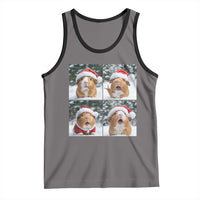 Funny Guinea Pig With Santa Hat Photobooth Tank Top Christmas Gift - Wonder Print Shop