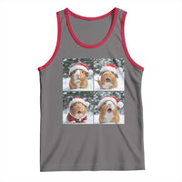 Funny Guinea Pig With Santa Hat Photobooth Tank Top Christmas Gift - Wonder Print Shop