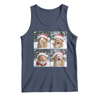 Funny Guinea Pig With Santa Hat Photobooth Tank Top Christmas Gift - Wonder Print Shop