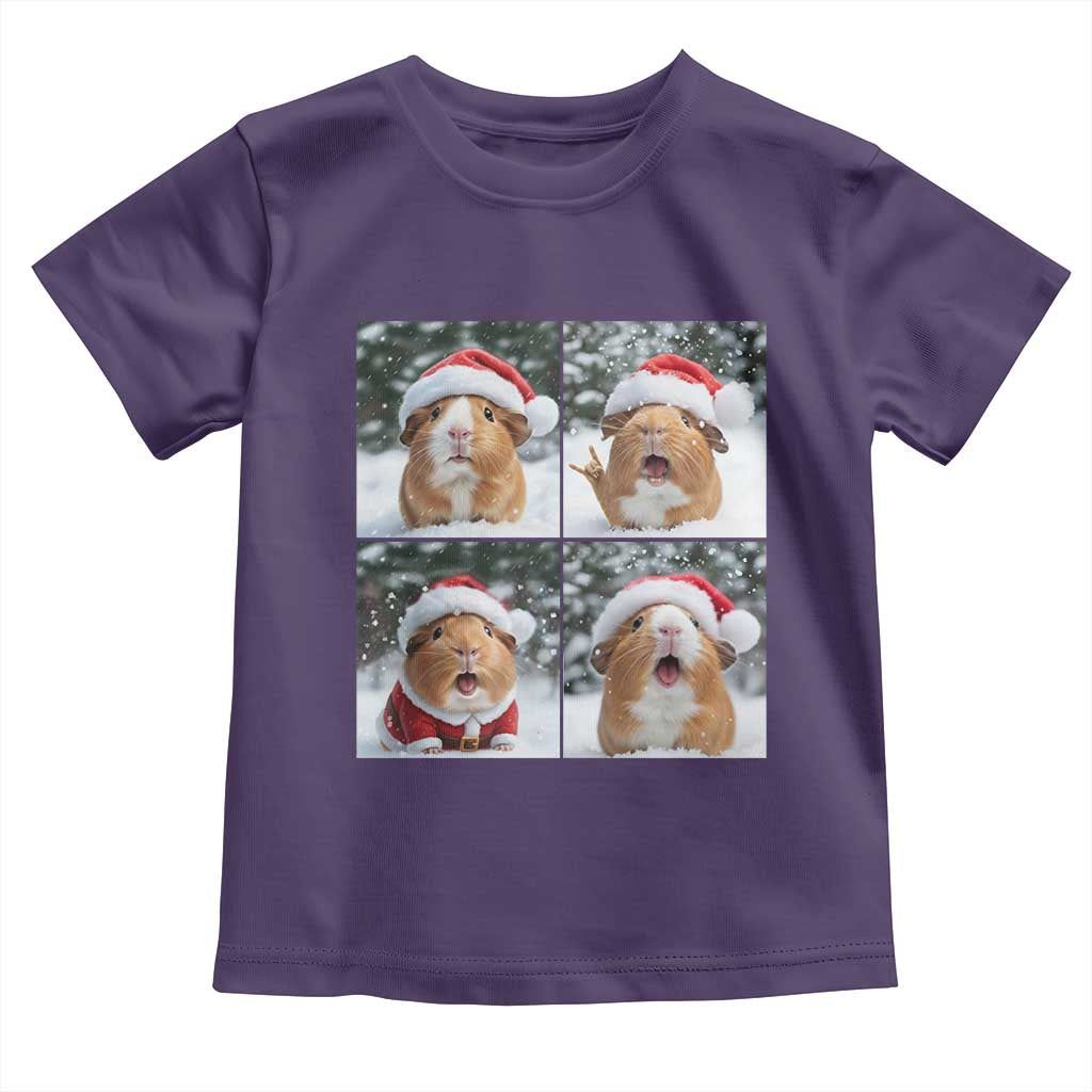 Funny Guinea Pig With Santa Hat Photobooth Toddler T Shirt Christmas Gift - Wonder Print Shop