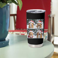 Funny Guinea Pig With Santa Hat Photobooth Tumbler Cup Christmas Gift - Wonder Print Shop