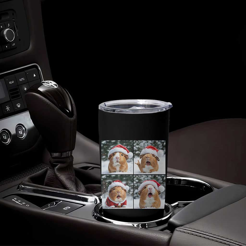 Funny Guinea Pig With Santa Hat Photobooth Tumbler Cup Christmas Gift - Wonder Print Shop