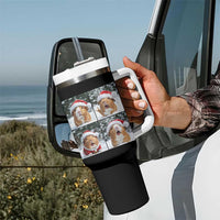 Funny Guinea Pig With Santa Hat Photobooth Tumbler With Handle Christmas Gift - Wonder Print Shop