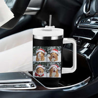 Funny Guinea Pig With Santa Hat Photobooth Tumbler With Handle Christmas Gift - Wonder Print Shop