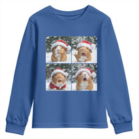 Funny Guinea Pig With Santa Hat Photobooth Youth Sweatshirt Christmas Gift - Wonder Print Shop