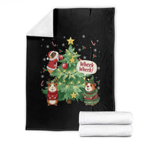 Wheek Wheek Guinea Pig Christmas Outfit Throw Blanket Cavy Lover Gift - Wonder Print Shop