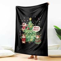 Wheek Wheek Guinea Pig Christmas Outfit Throw Blanket Cavy Lover Gift - Wonder Print Shop