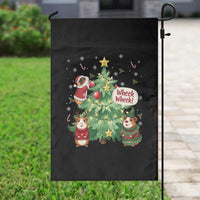 Wheek Wheek Guinea Pig Christmas Outfit Garden Flag Cavy Lover Gift - Wonder Print Shop