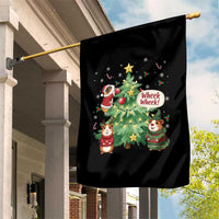 Wheek Wheek Guinea Pig Christmas Outfit Garden Flag Cavy Lover Gift - Wonder Print Shop