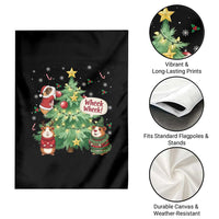 Wheek Wheek Guinea Pig Christmas Outfit Garden Flag Cavy Lover Gift - Wonder Print Shop