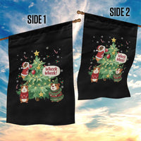 Wheek Wheek Guinea Pig Christmas Outfit Garden Flag Cavy Lover Gift - Wonder Print Shop