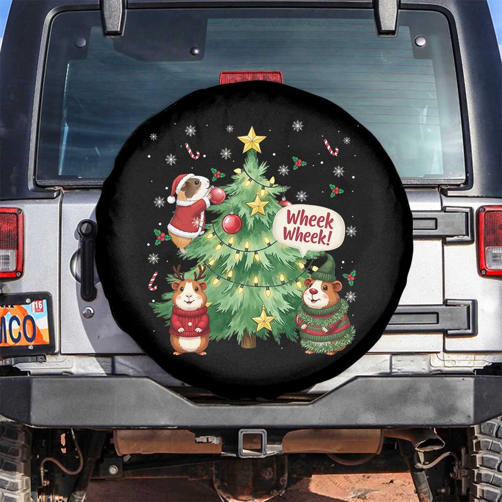 Wheek Wheek Guinea Pig Christmas Outfit Spare Tire Cover Cavy Lover Gift - Wonder Print Shop