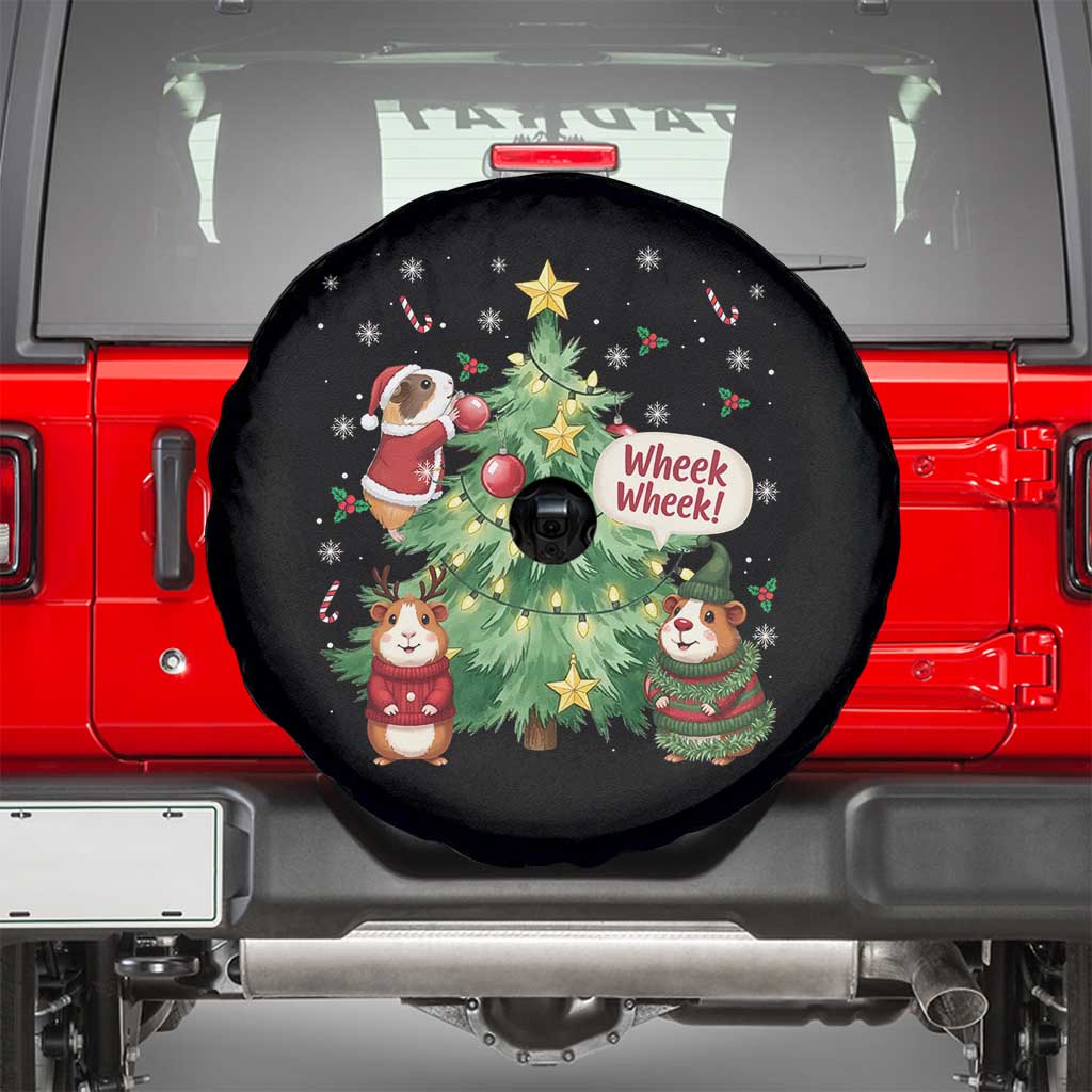 Wheek Wheek Guinea Pig Christmas Outfit Spare Tire Cover Cavy Lover Gift - Wonder Print Shop