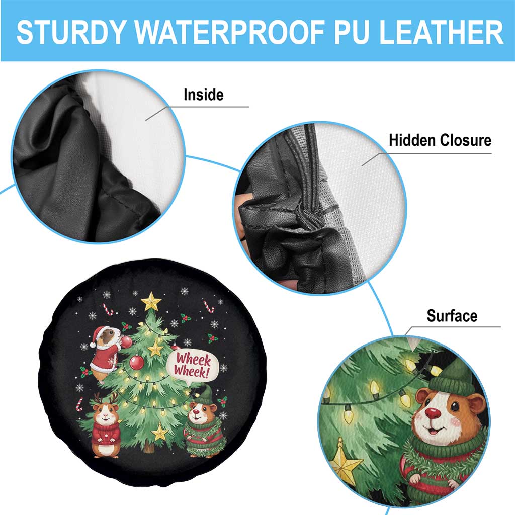 Wheek Wheek Guinea Pig Christmas Outfit Spare Tire Cover Cavy Lover Gift - Wonder Print Shop