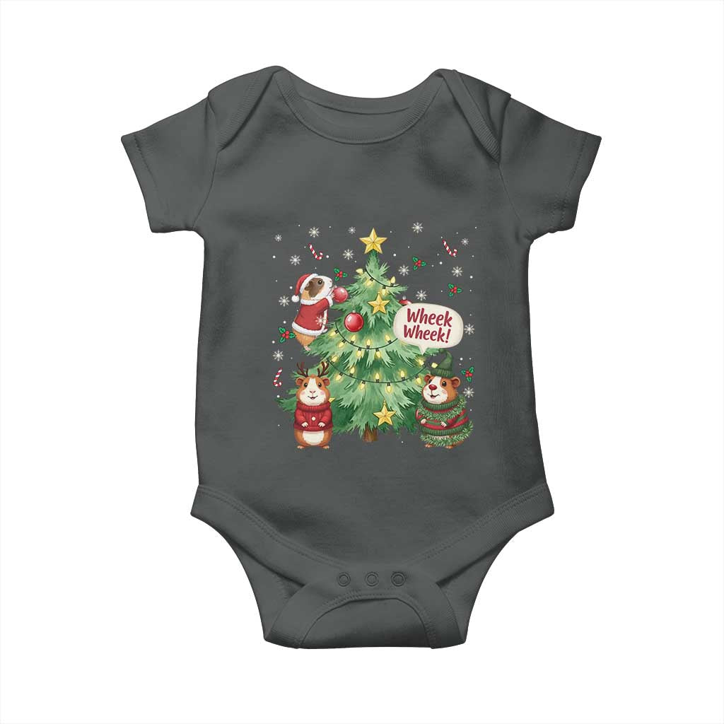 Wheek Wheek Guinea Pig Christmas Outfit Baby Onesie Cavy Lover Gift - Wonder Print Shop