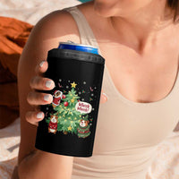 Wheek Wheek Guinea Pig Christmas Outfit 4 in 1 Can Cooler Tumbler Cavy Lover Gift - Wonder Print Shop