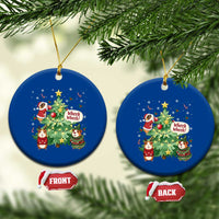 Wheek Wheek Guinea Pig Christmas Outfit Ceramic Ornament Cavy Lover Gift - Wonder Print Shop