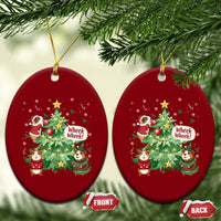 Wheek Wheek Guinea Pig Christmas Outfit Ceramic Ornament Cavy Lover Gift - Wonder Print Shop