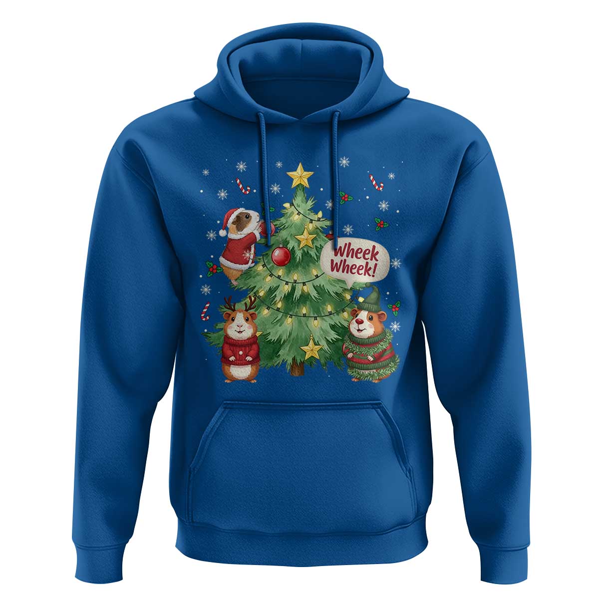 Wheek Wheek Guinea Pig Christmas Outfit Hoodie Cavy Lover Gift - Wonder Print Shop
