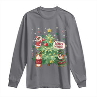 Wheek Wheek Guinea Pig Christmas Outfit Long Sleeve Shirt Cavy Lover Gift - Wonder Print Shop