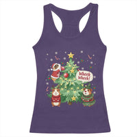 Wheek Wheek Guinea Pig Christmas Outfit Racerback Tank Top Cavy Lover Gift - Wonder Print Shop